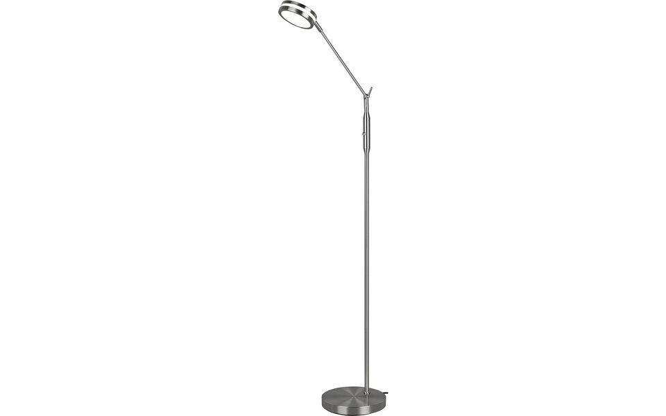 HLW LED LED Floor Lamp 6.5W - Dimmable with Adjustable Color, Matte Nickel & Aluminum