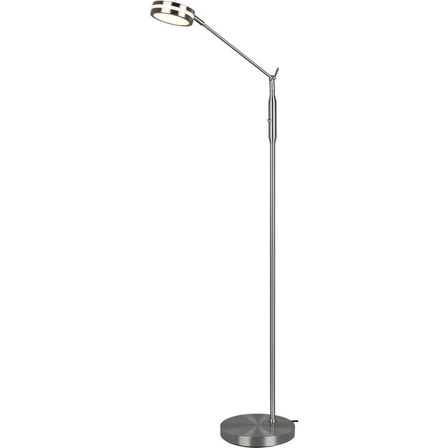 HLW LED LED Floor Lamp 6.5W - Dimmable with Adjustable Color, Matte Nickel & Aluminum