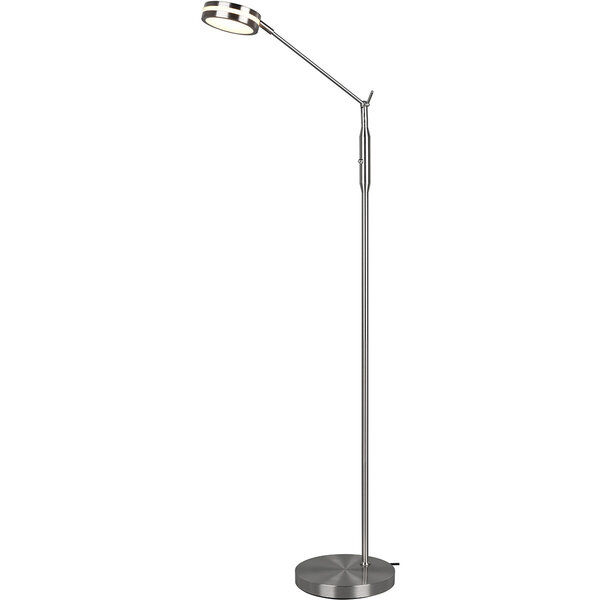 HLW LED LED Vloerlamp 6.5W - Dimbaar met Aanpasbare Kleur, Mat Nikkel & Aluminium HLW LED LED Vloerlamp 6.5W - Dimbaar met Aanpasbare Kleur, Mat Nikkel & Aluminium