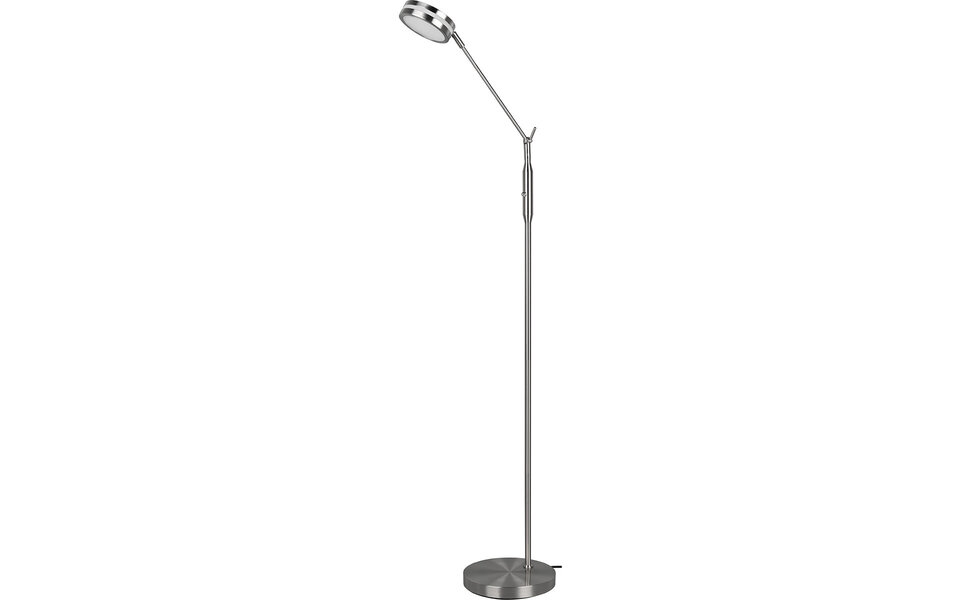 HLW LED LED Floor Lamp 6.5W - Dimmable with Adjustable Color, Matte Nickel & Aluminum