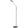 HLW LED LED Floor Lamp 6.5W - Dimmable with Adjustable Color, Matte Nickel & Aluminum