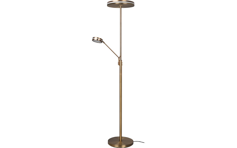 HLW LED LED Vloerlamp Dimbaar 5W - Bronzen Vloerlamp met Aanpasbare Kleur