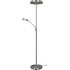 Dimmable LED Floor Lamp 5W - Trion Franco Matte Nickel Dimmable LED Floor Lamp 5W - Trion Franco Matte Nickel