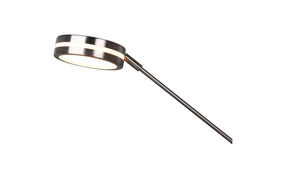 HLW LED LED Floor Lamp 5W - Dimmable, Adjustable Color & Matte Nickel Design HLW LED LED Floor Lamp 5W - Dimmable, Adjustable Color & Matte Nickel Design