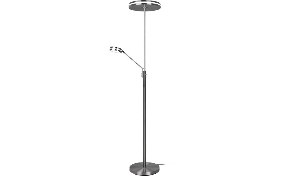 HLW LED LED Floor Lamp 5W - Dimmable, Adjustable Color & Matte Nickel Design HLW LED LED Floor Lamp 5W - Dimmable, Adjustable Color & Matte Nickel Design