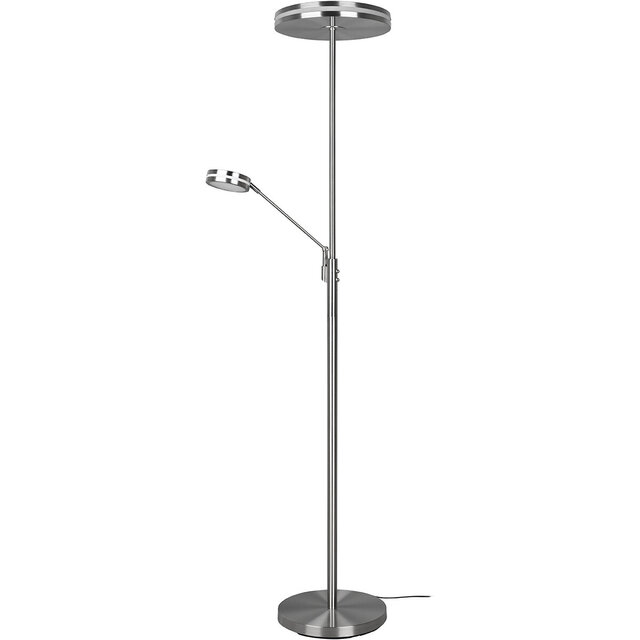 HLW LED LED Floor Lamp 5W - Dimmable, Adjustable Color & Matte Nickel Design HLW LED LED Floor Lamp 5W - Dimmable, Adjustable Color & Matte Nickel Design