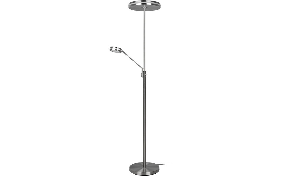 HLW LED LED Vloerlamp 5W - Dimbaar, Aanpasbare Kleur & Mat Nikkel Design