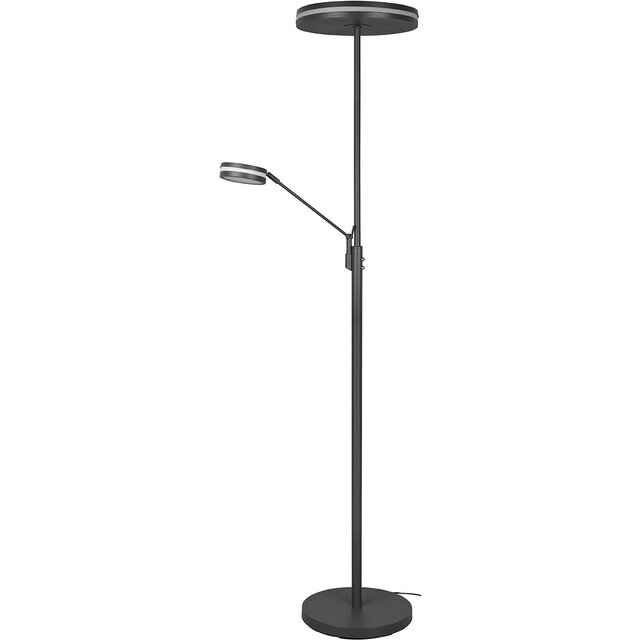 HLW LED LED Floor Lamp 5W - Dimmable, Adjustable Color & Matte Anthracite Design