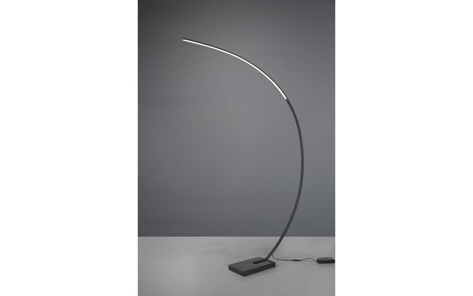 HLW LED LED Floor Lamp Trion Bango 18W - Dimmable, Warm White 3000K, Matte Black, Adjustable Beam Angle