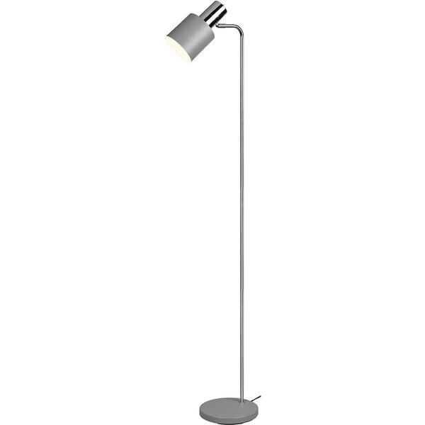 HLW LED Stijlvolle LED Vloerlamp Trion Alimo in Mat Grijs Aluminium met E27 Fitting HLW LED Stijlvolle LED Vloerlamp Trion Alimo in Mat Grijs Aluminium met E27 Fitting