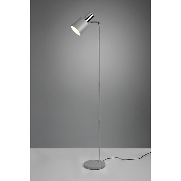HLW LED Stijlvolle LED Vloerlamp Trion Alimo in Mat Grijs Aluminium met E27 Fitting HLW LED Stijlvolle LED Vloerlamp Trion Alimo in Mat Grijs Aluminium met E27 Fitting