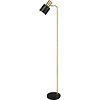 LED Floor Lamp Trion Alimo - Matte Black & Gold, E27 Fitting