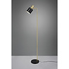 HLW LED Stylish LED Floor Lamp Trion Alimo with Matte Black & Gold Fixture, E27