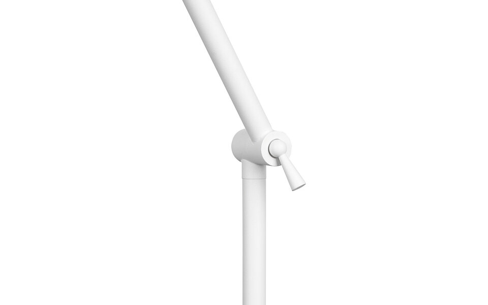 HLW LED LED Vloerlamp Trion Ewomi - Witte Vloerlamp met E27 Fitting en Voetschakelaar