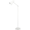 HLW LED LED Floor Lamp Trion Ewomi - White Floor Lamp with E27 Fitting and Foot Switch
