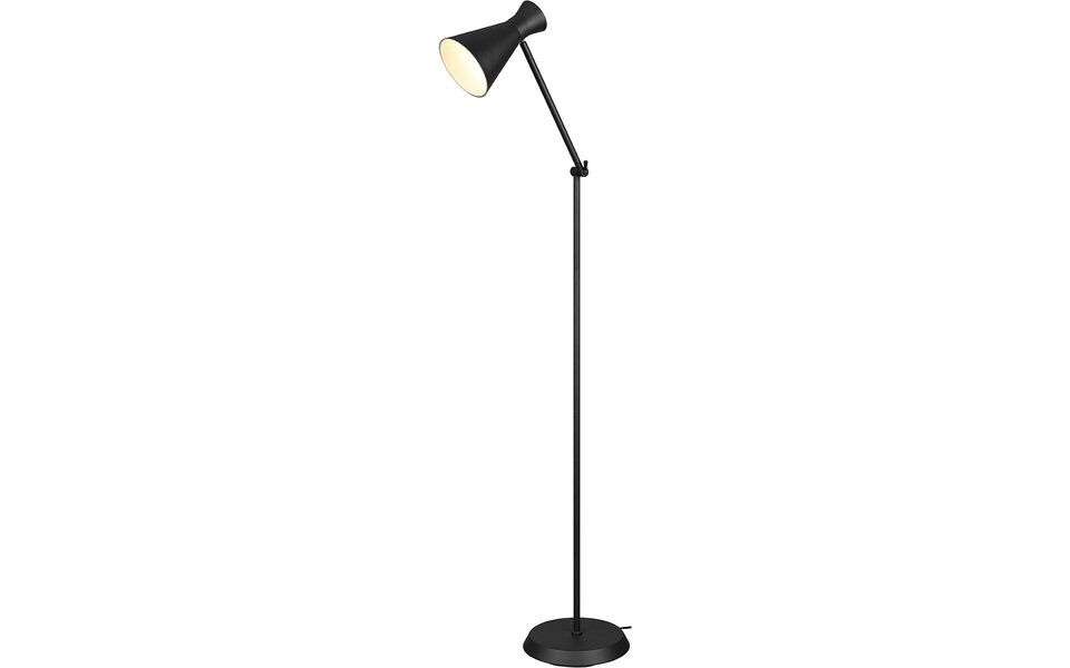 HLW LED Trion Ewomi LED Floor Lamp Matte Black - Energy-efficient Design with E27 Fitting