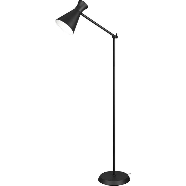 HLW LED Trion Ewomi LED Floor Lamp Matte Black - Energy-efficient Design with E27 Fitting