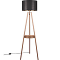 LED Floor Lamp Trion Loet - Elegant Metal Floor Lamp Coffee Color with E27