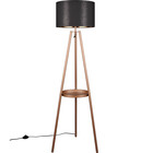 HLW LED LED Floor Lamp Trion Loet - Elegant Metal Floor Lamp Coffee Color with E27