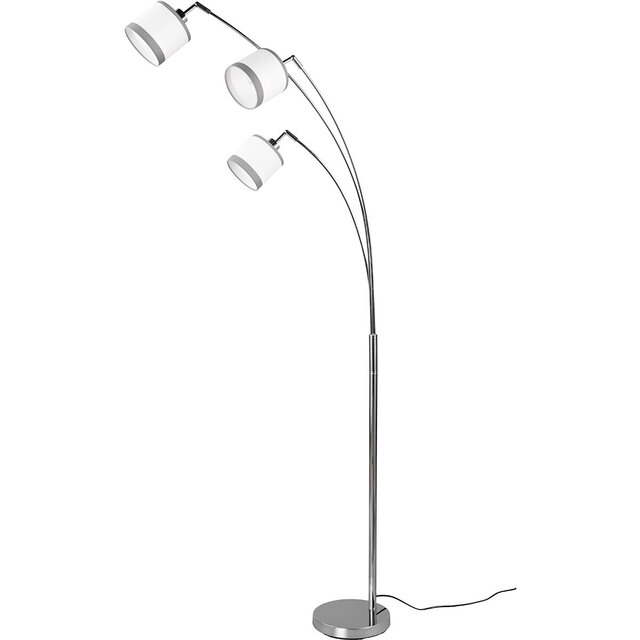 HLW LED LED Vloerlamp Trion Vamos - Metalen 3-lichts Vloerlamp met E14 fitting en chromen afwerking