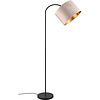 LED Floor Lamp Trion Julina - Adjustable & Beige Textile