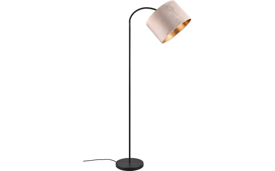 HLW LED LED Vloerlamp Trion Julina - Verstelbaar, E27 Fitting & Beige Textiel