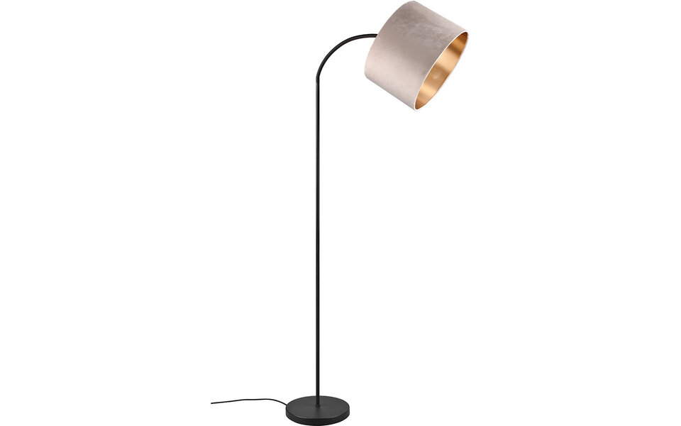 HLW LED LED Vloerlamp Trion Julina - Verstelbaar, E27 Fitting & Beige Textiel