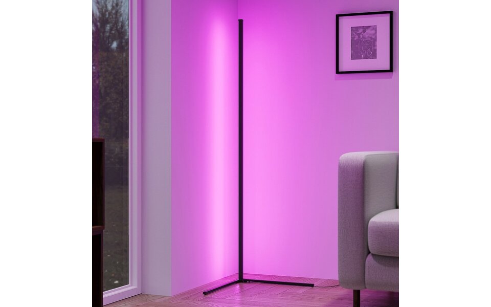 HLW LED LED Vloerlamp 10W - Zwarte Dimbare RGB Vloerlamp met Verstelbare Beam Angle HLW LED LED Vloerlamp 10W - Zwarte Dimbare RGB Vloerlamp met Verstelbare Beam Angle