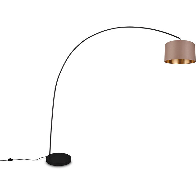 LED Vloerlamp Trion Yavas - Metalen Taupe Vloerlamp E27 Fitting Verlichting per ruimte