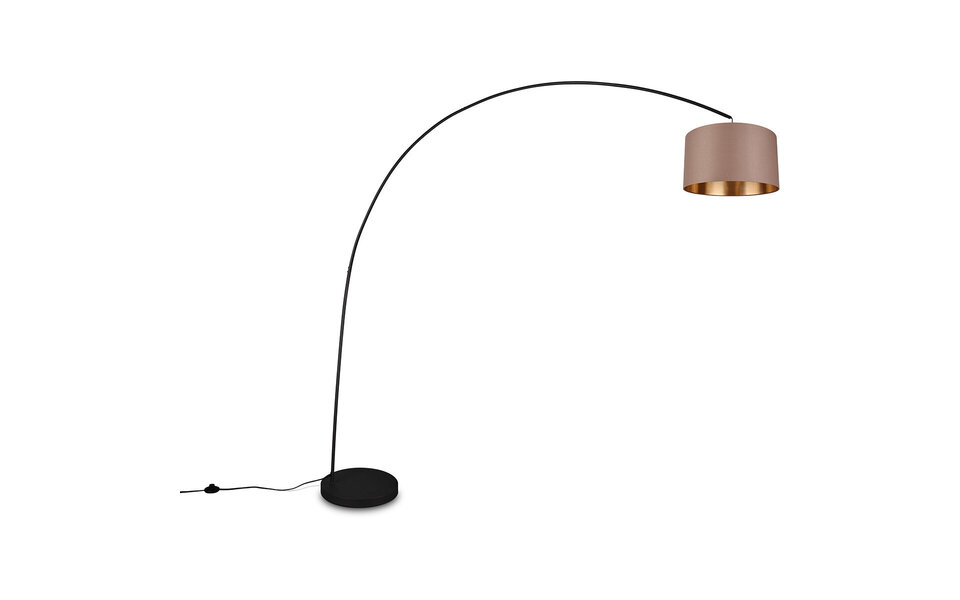 HLW LED LED Floor Lamp Trion Yavas - Metal Floor Lamp Taupe with Foot Switch and E27 Fitting HLW LED LED Floor Lamp Trion Yavas - Metal Floor Lamp Taupe with Foot Switch and E27 Fitting