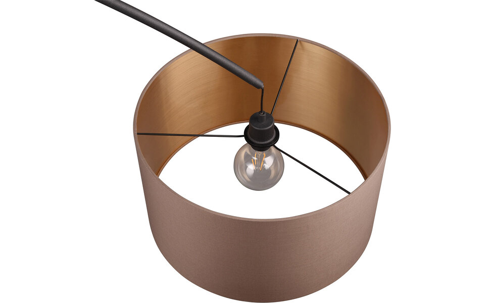 HLW LED LED Floor Lamp Trion Yavas - Metal Floor Lamp Taupe with Foot Switch and E27 Fitting HLW LED LED Floor Lamp Trion Yavas - Metal Floor Lamp Taupe with Foot Switch and E27 Fitting