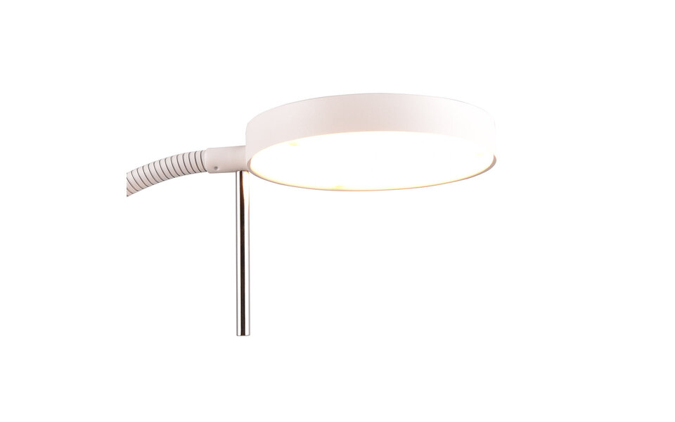 HLW LED LED Floor Lamp 12W Dimmable - Metal White Floor Lamp Trion Amon With Flexible Arm HLW LED LED Floor Lamp 12W Dimmable - Metal White Floor Lamp Trion Amon With Flexible Arm