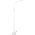 Stijlvolle witte LED vloerlamp 5W met stoffen kap en aanraakschakelaar – Trion Root Stijlvolle witte LED vloerlamp 5W met stoffen kap en aanraakschakelaar – Trion Root
