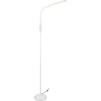 LED Floor Lamp White with Fabric Shade and 5W LED – Trion Root LED Floor Lamp White with Fabric Shade and 5W LED – Trion Root