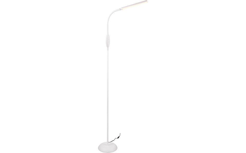 HLW LED Stylish white LED floor lamp 5W with fabric shade and touch switch – Trion Root