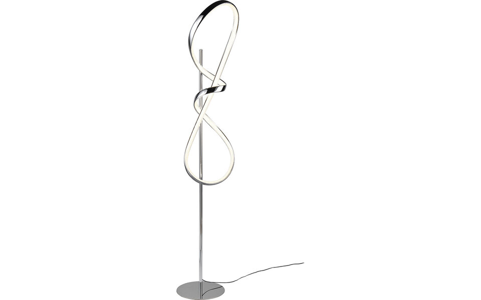 HLW LED LED Floor Lamp 27W - Dimmable, Metal, Natural White 4000K - Gloss Chrome HLW LED LED Floor Lamp 27W - Dimmable, Metal, Natural White 4000K - Gloss Chrome