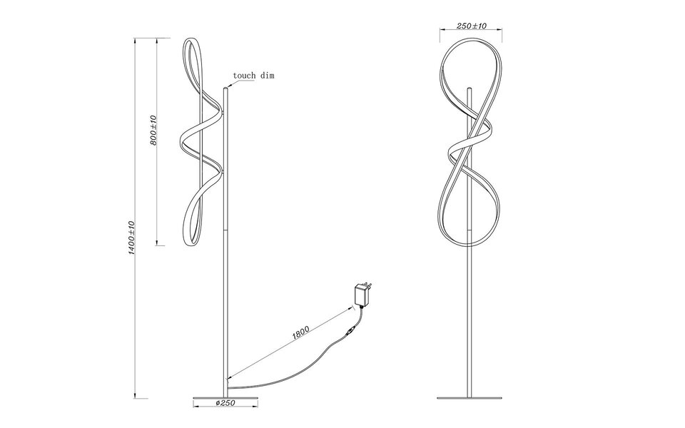 HLW LED LED Vloerlamp 27W - Dimbaar, Metaal, Natuurlijk Wit 4000K - Glans Chroom HLW LED LED Vloerlamp 27W - Dimbaar, Metaal, Natuurlijk Wit 4000K - Glans Chroom