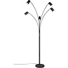 LED Vloerlamp Trion Harley - 5-lichts Mat Zwart Metaal LED Vloerlamp Trion Harley - 5-lichts Mat Zwart Metaal
