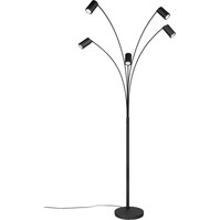 LED Floor Lamp Trion Harley - 5-light Matte Black Metal LED Floor Lamp Trion Harley - 5-light Matte Black Metal