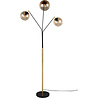 HLW LED LED Floor Lamp Trion Tonton - 3-light Metal Black/Gold - IP20 HLW LED LED Floor Lamp Trion Tonton - 3-light Metal Black/Gold - IP20