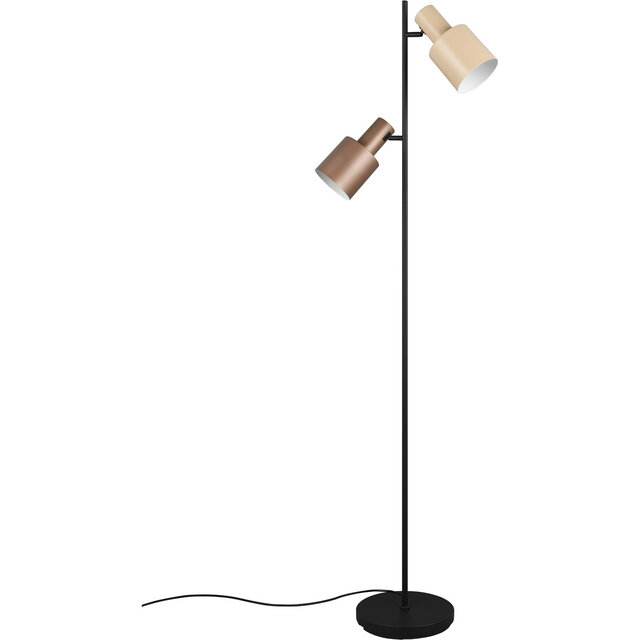 HLW LED LED Floor Lamp Trion Guido - Metal 2-light floor lamp with IP20 and foot switch HLW LED LED Floor Lamp Trion Guido - Metal 2-light floor lamp with IP20 and foot switch