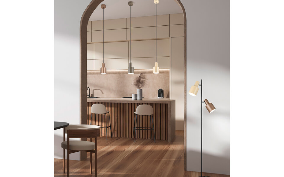 HLW LED LED Floor Lamp Trion Guido - Metal 2-light floor lamp with IP20 and foot switch HLW LED LED Floor Lamp Trion Guido - Metal 2-light floor lamp with IP20 and foot switch