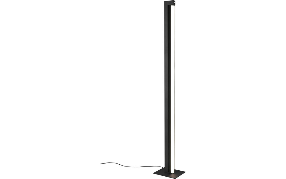 HLW LED LED Floor Lamp 21W - Dimmable, Matte Black Metal Design & Adjustable Color
