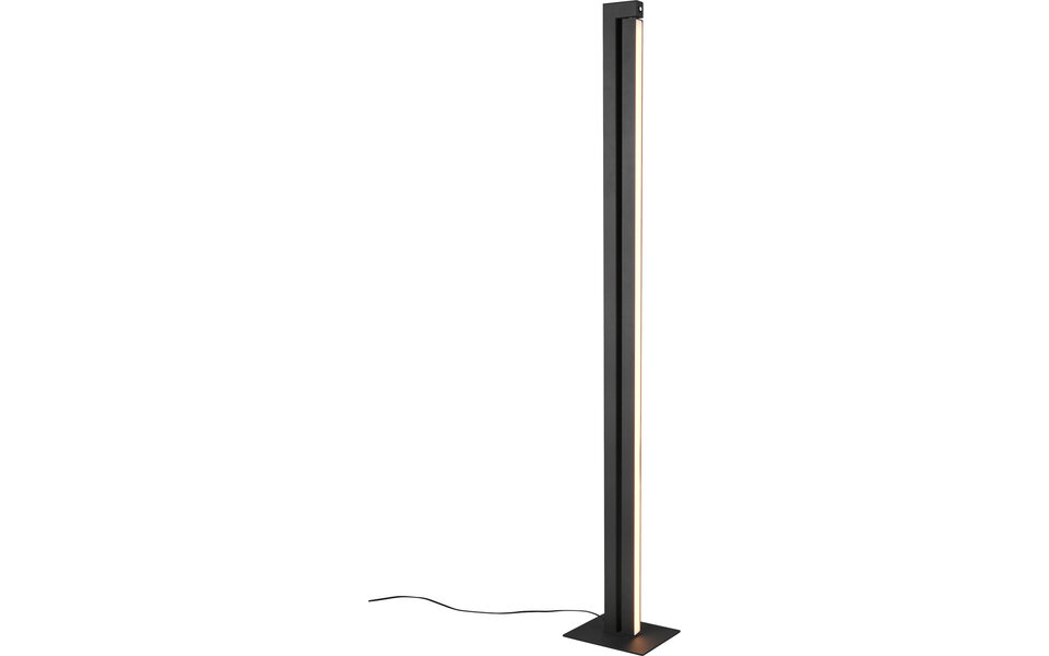 HLW LED LED Floor Lamp 21W - Dimmable, Matte Black Metal Design & Adjustable Color