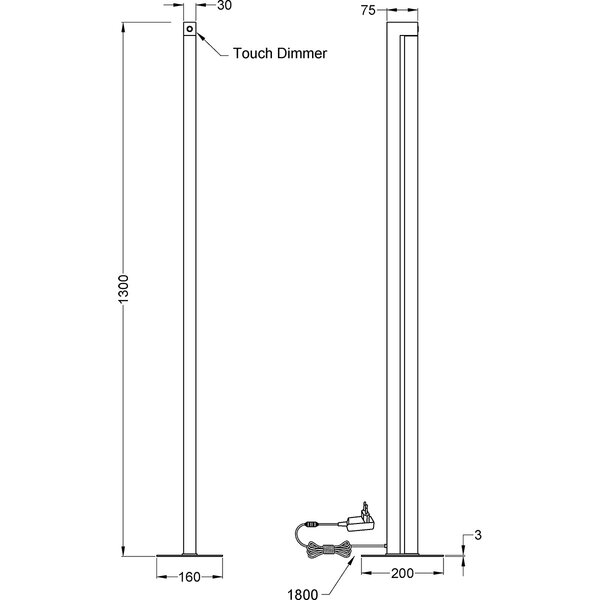 HLW LED LED Vloerlamp Trion Kero 21W - Dimbaar, Metalen Vloerlamp met Aanpasbare Kleur HLW LED LED Vloerlamp Trion Kero 21W - Dimbaar, Metalen Vloerlamp met Aanpasbare Kleur