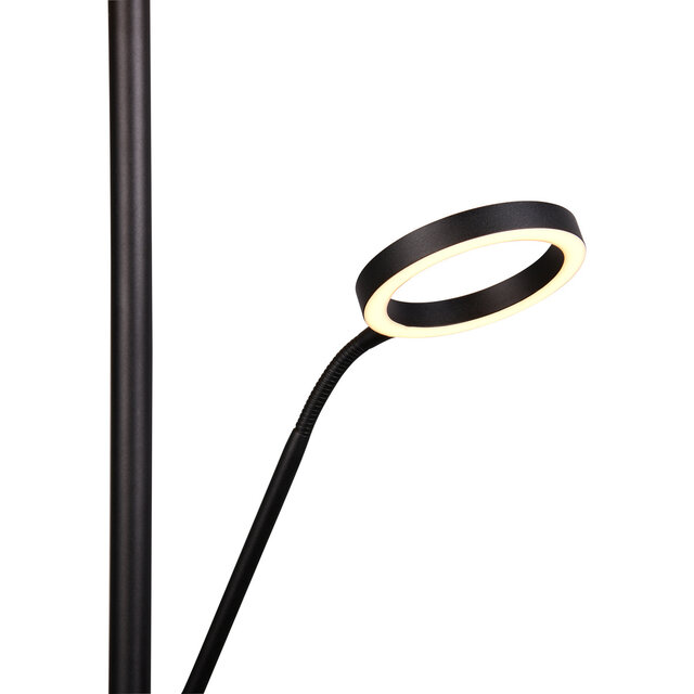 HLW LED LED Floor Lamp Metal Black Floor Lamp 5W Dimmable With Adjustable Color