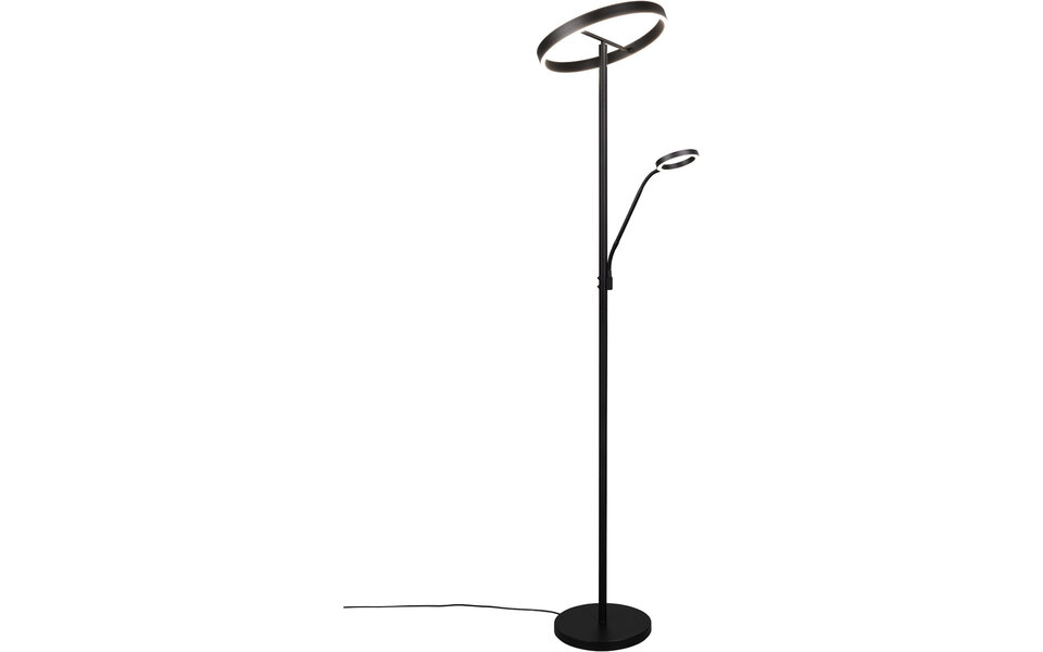 HLW LED LED Floor Lamp Metal Black Floor Lamp 5W Dimmable With Adjustable Color