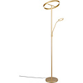 Dimmable LED Floor Lamp - Gold Metal Floor Lamp with 5W LED and Adjustable Color