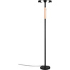 HLW LED Modern LED Floor Lamp Trion Loti 15W, Warm White 3000K, Matte Black Metal
