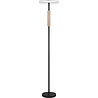 HLW LED Modern LED Floor Lamp Trion Loti 15W, Warm White 3000K, Matte Black Metal